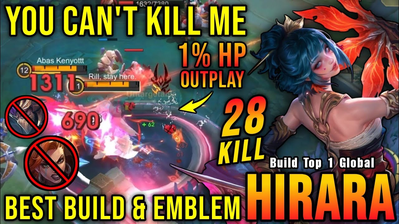 28 Kills No Death!! New Hero Hirara Best Build and Emblem - Build Top 1 Global Hirara ~ MLBB