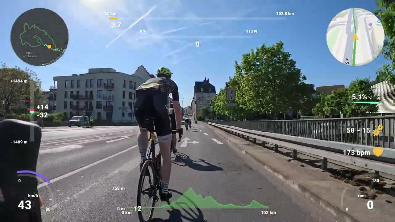 Eschborn-Frankfurt 2025: Spaß am Feldberg und am Mammolshainer Stich (Full Race mit Telemetrie)