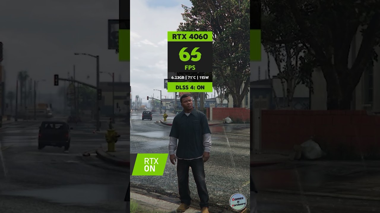 GTA 5 Enhanced: DLSS 4 vs DLSS 3 on RTX 4060