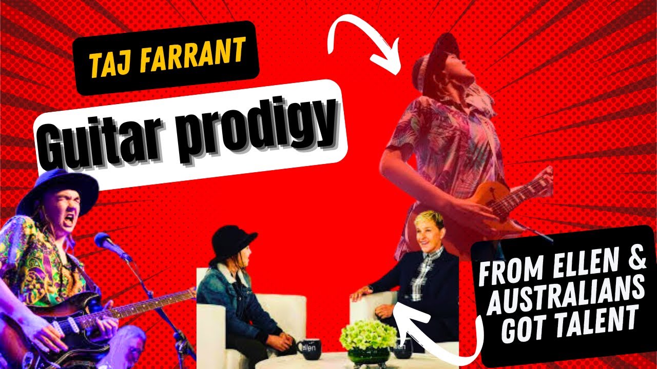 Guitar Prodigy Taj Farrant Interview from AGT The Ellen Show Plays Live Music guitarist solo