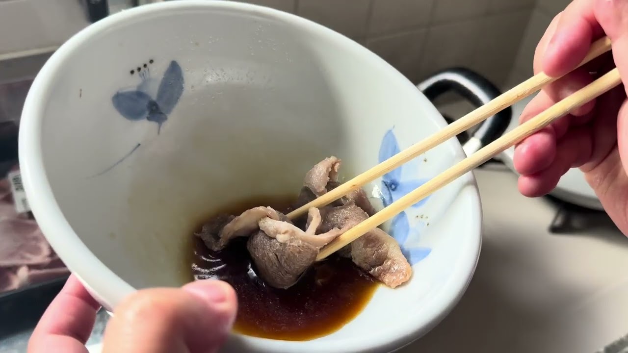 バキシロのリアル晩酌(ラムしゃぶしゃぶ)