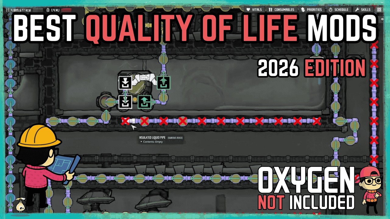 Best Quality of Life Mods 2026 - Oxygen Not Included