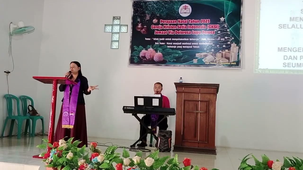 Ibadah Raya Minggu, 15-03-2026 di GKSI Jemaat Via Dolorosa Lupu Peruca. Wl: Ibu Silvia Novarianti