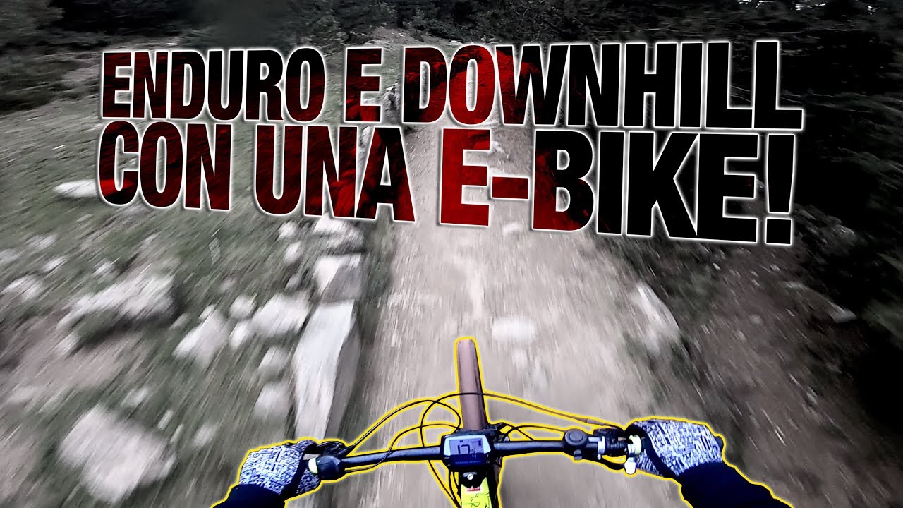 DOWNHILL ed ENDURO con una BICI ELETTRICA! 🚴🏻‍♂️Troppo divertente! 🍻