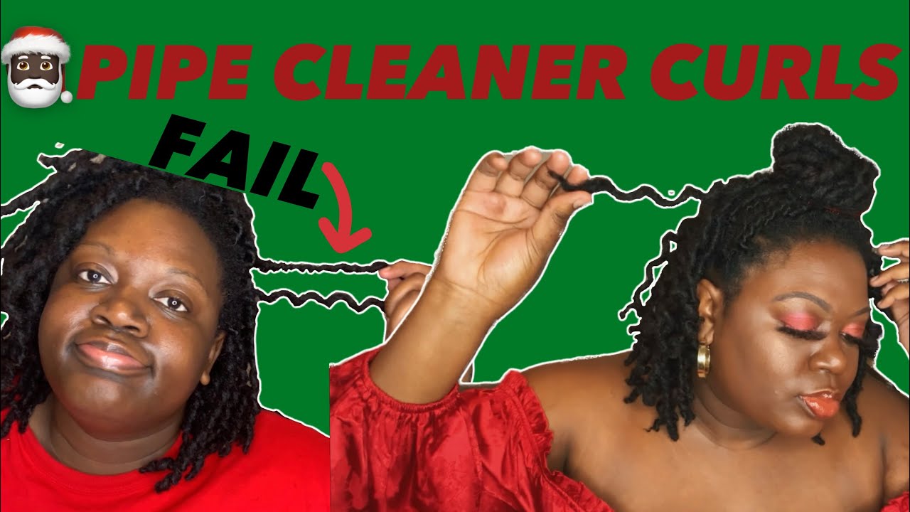 HOW TO DO PIPE CLEANER CURLS ON LOCS | LOC TUTORIAL FAIL