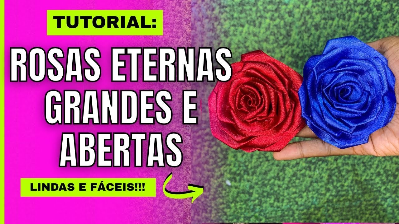✅ Como fazer as ROSAS do seu BUQUÊ de CETIM mais ABERTAS
