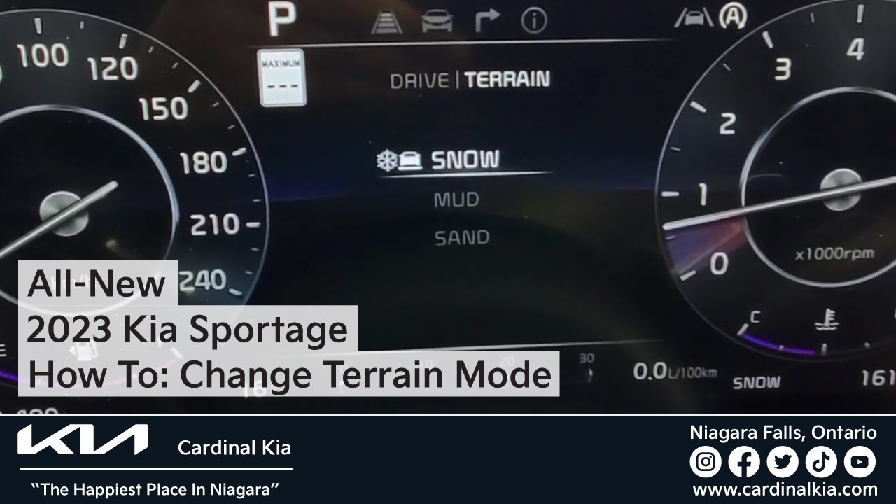 Совершенно новый Kia Sportage 2023 года | Как переключить режим движения по бездорожью!
