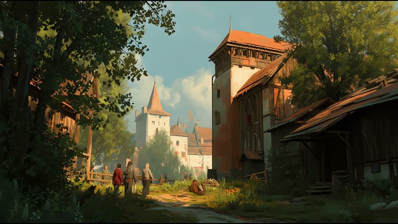 Relaxing Medieval Music 🌿 Calm Fantasy Ambience for Study, Sleep & RPG