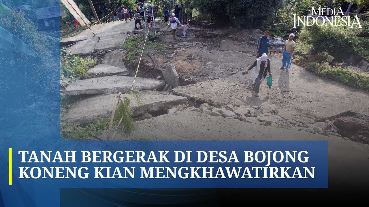 Bencana Tanah Bergerak di Zona Merah Babakan Madang, Bogor
