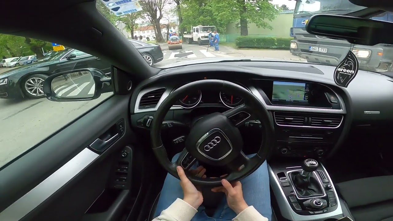 2010 Audi A5 2.0 TDI City POV Drive Onboard