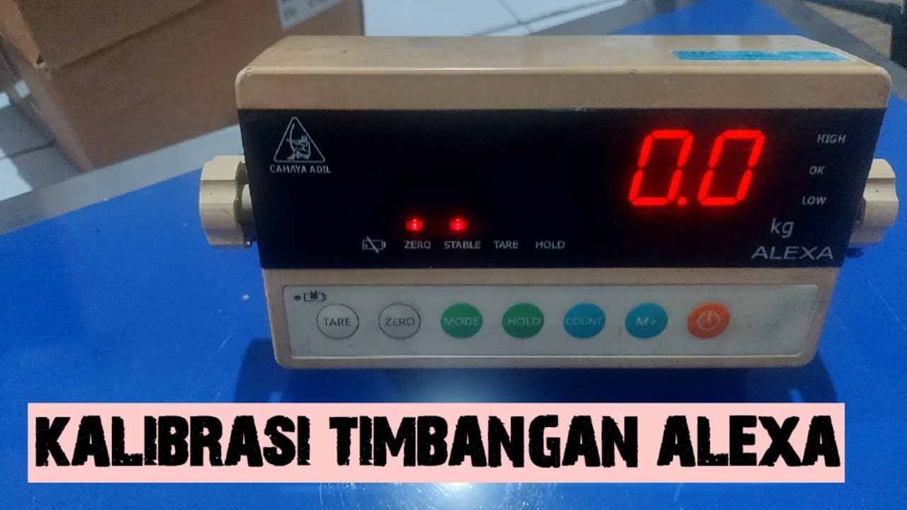 Kalibrasi timbangan alexa. #kalibrasi 