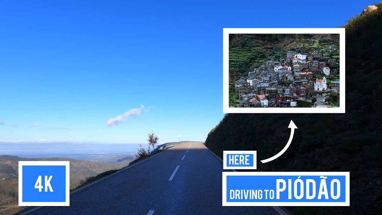 DRIVING to PIÓDÃO - ARGANIL, COIMBRA, PORTUGAL |4k|