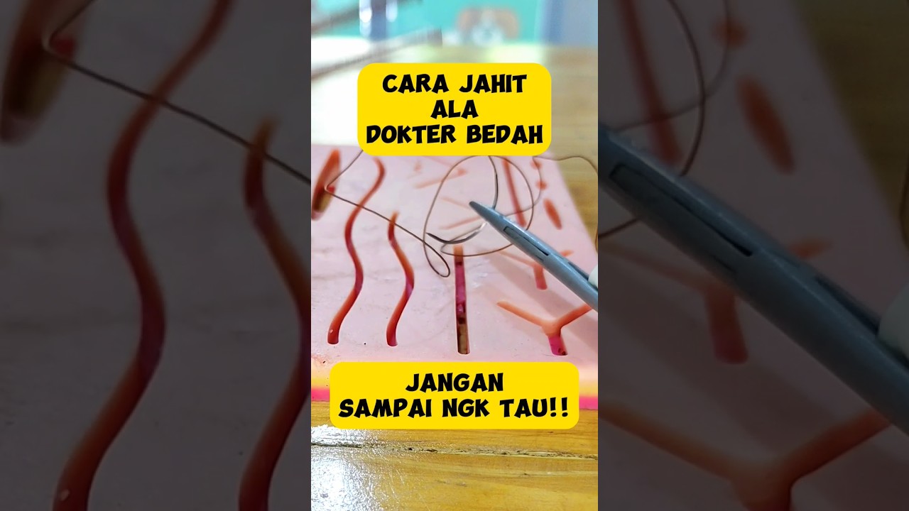 Cara Jahit Ala Dokter Bedah‼️🔥 #vetlife #sutures #surgeon #shorts