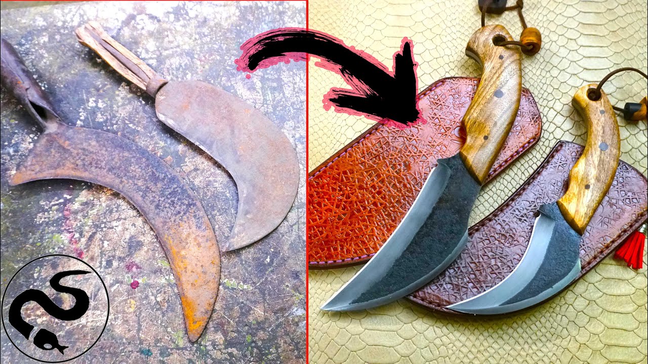 🔹 TUTO 🔹 Transformer de vieux outils en superbes couteaux !