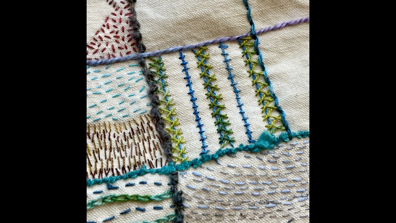 2nd February 2026 daily stitching - herringbone stitch