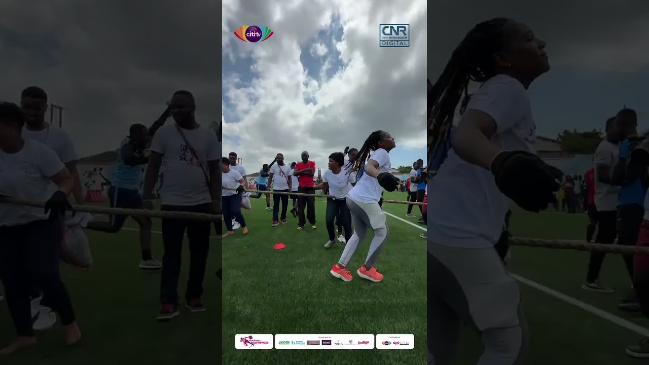 Battle of Strengths! Women’s [tug of] War between eTranzact and Ghana #CitiBusinessOlympics