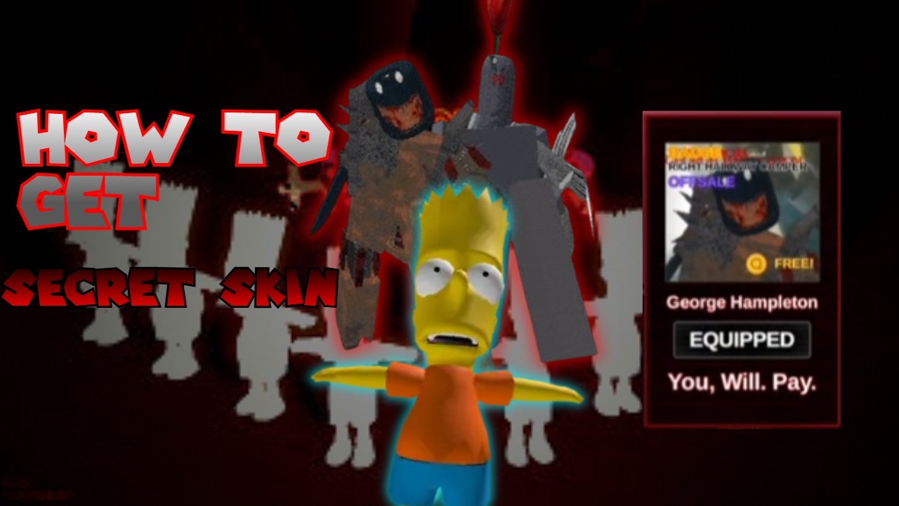 How To Get The New Secret George Hampleton skin In You VS Homer Roblox!🤯