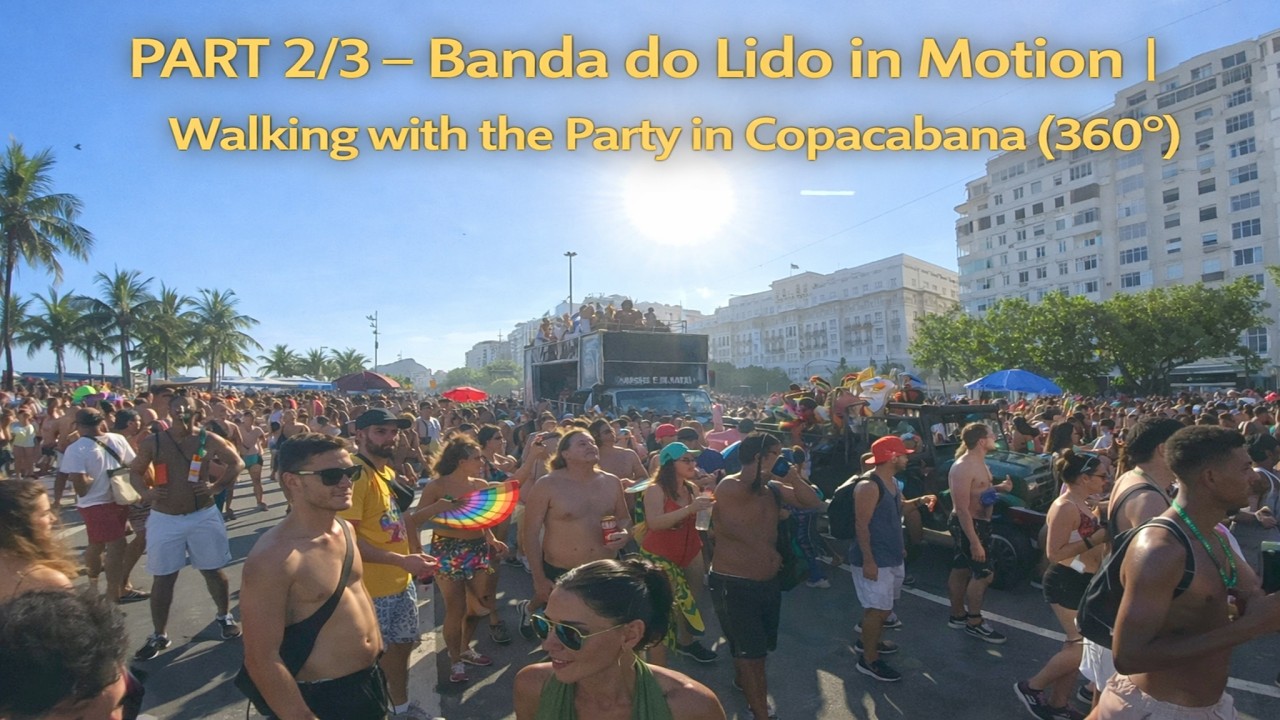 Carnaval 2026 🎭 | Walking with Banda do Lido in Copacabana 🌴🎶 | Part 2/3