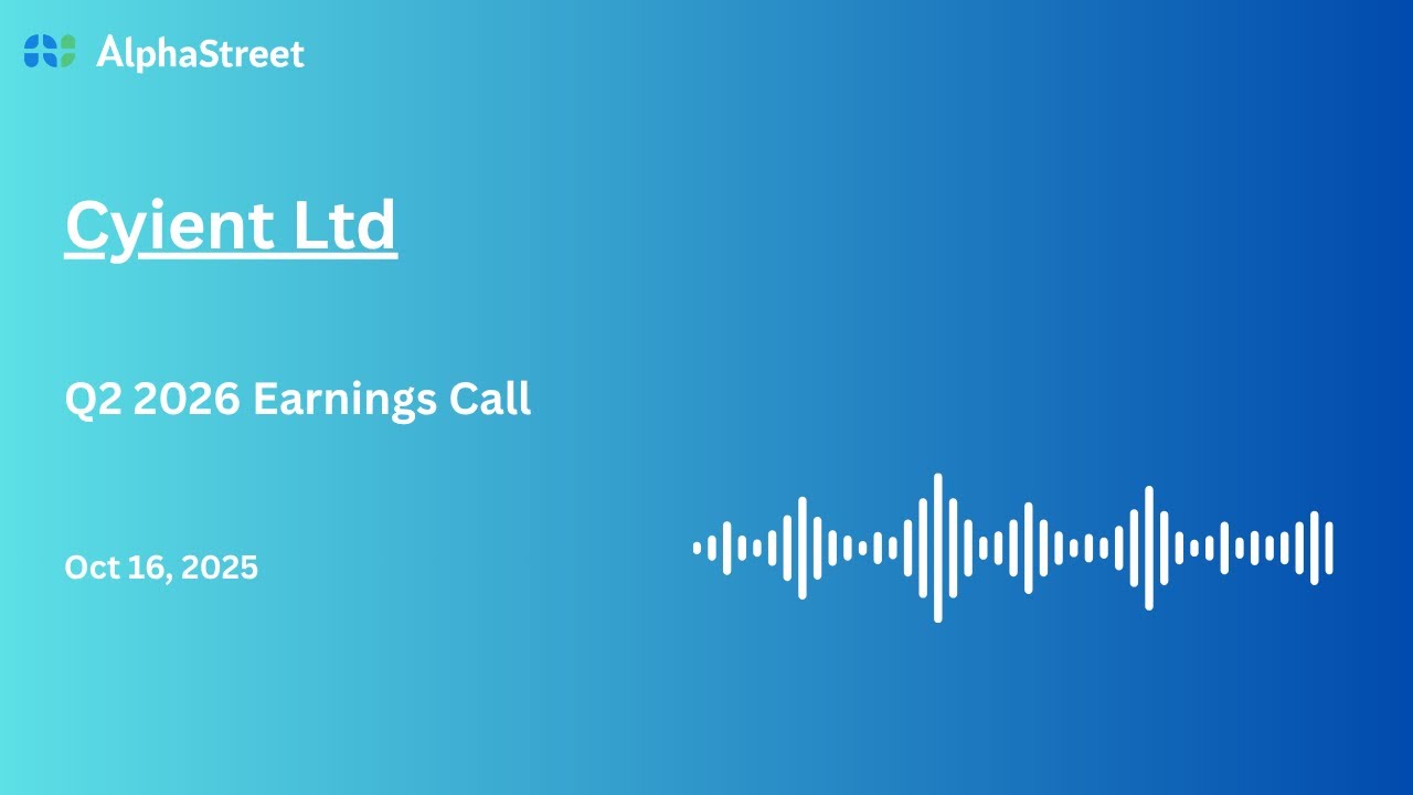 Телефонная конференция по итогам второго квартала 2025-26 финансового года Cyient Ltd