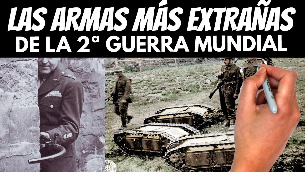 ⚠️TOP 10: las ARMAS m&aacute;s RARAS de la SEGUNDA GUERRA MUNDIAL⚠️