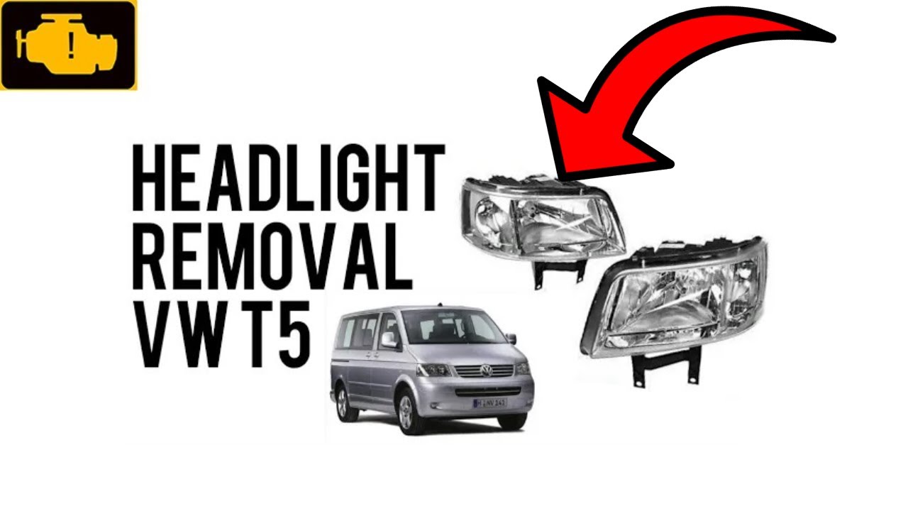 Demontaż przednich lamp VW T5