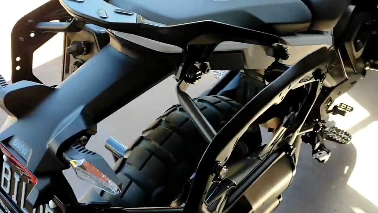 Install completed - SW-Motech Pro side carrier racks and WP pannier bags