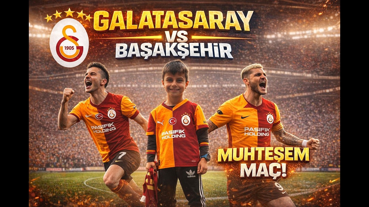 Galatasaray-Başakşehir maç günü, Galatasaray golleri ve muhteşem atmosfer ❤️💛