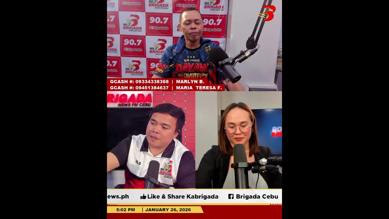 𝐑𝐎𝐍𝐃𝐀 𝐁𝐑𝐈𝐆𝐀𝐃𝐀 JANUARY 26, 2026 | MONDAY 90.7 BRIGADA NEWS FM CEBU