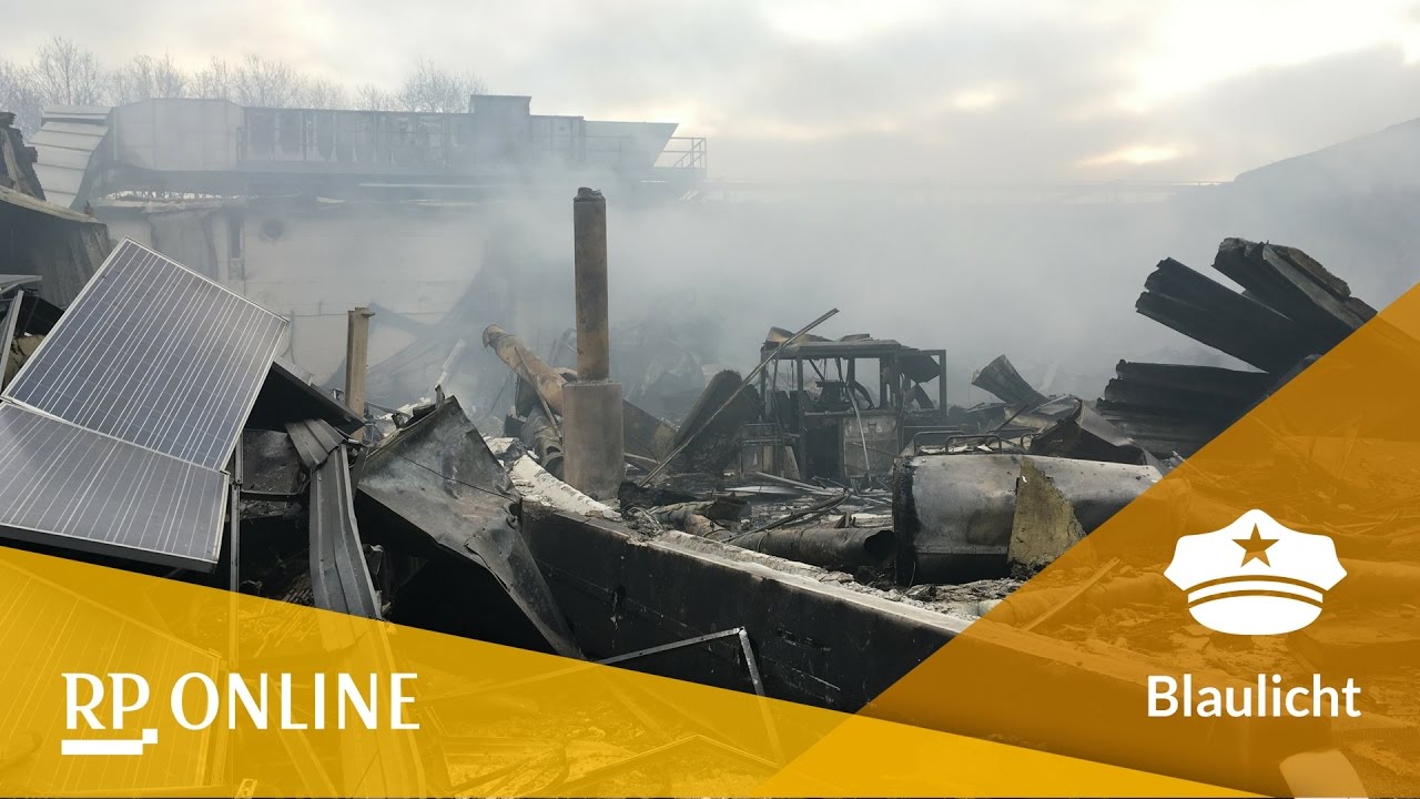 Großbrand in Geldern: Feuer zerstört komplettes Werk
