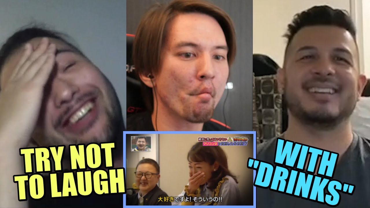 Reacting to GAKI NO TSUKAI Try Not to Laugh Drinking Edition | BEST MOMENTS COMPILATION