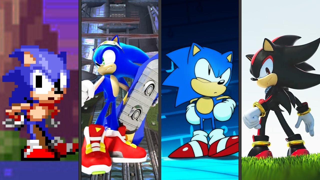 Evolution of canon Sonic games (1991-2025)