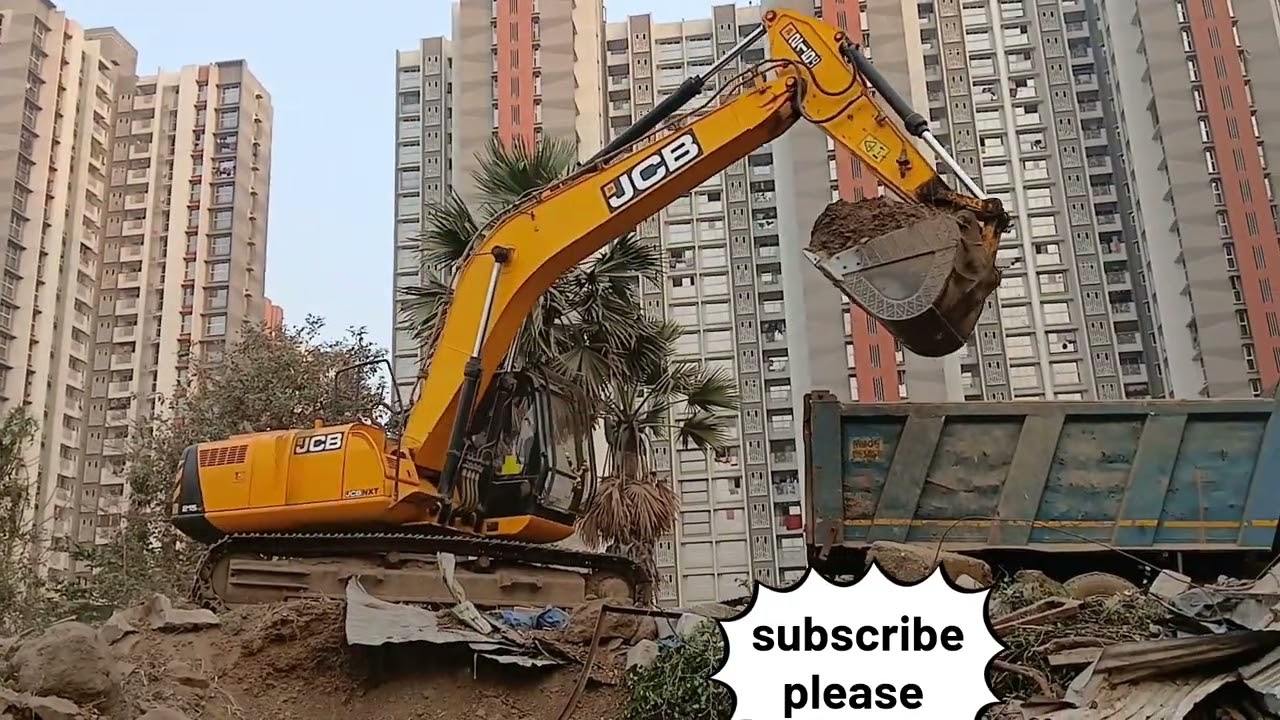  #Dumper loading #Jcb #extravaitor #lodha in poklen#Jcb loading video