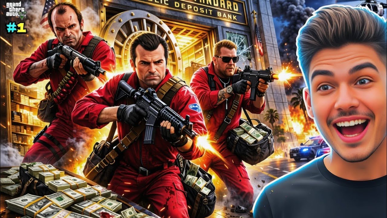 $179,000,000 BANK ROBBERY! 💰 THE BIGGEST HEIST IN GTA V HISTORY! 🔫 #1