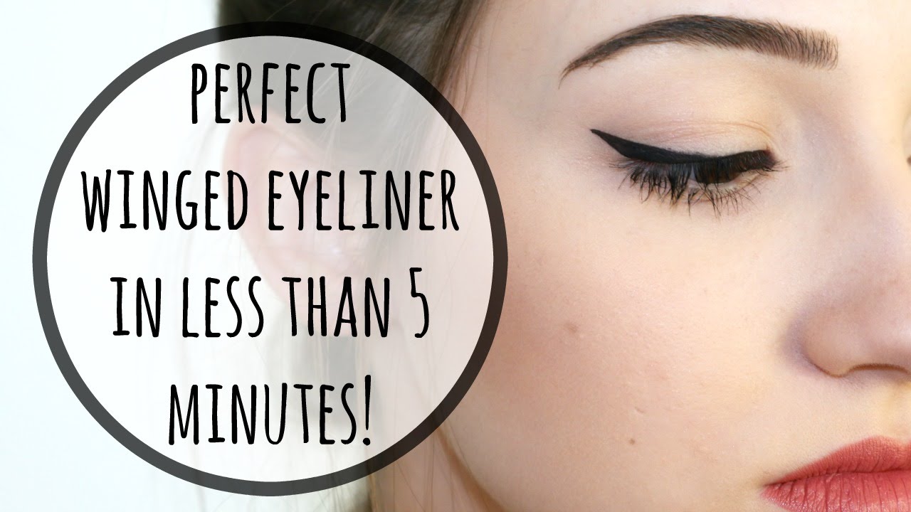 Perfect Winged Eyeliner In 5 Minutes!? My Secret To The Perfect Wing! || BeautyChickee