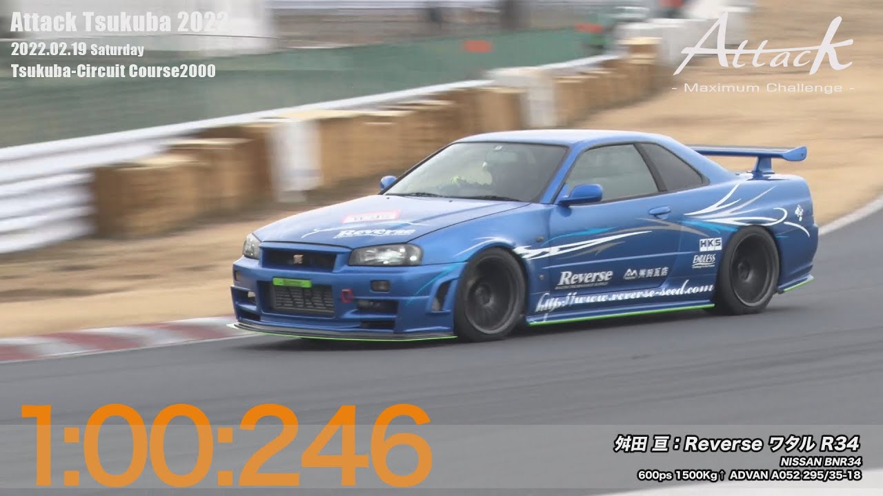 -Attack Tsukuba 2022-「舛田 亘//Reverse ワタル R34」BNR34