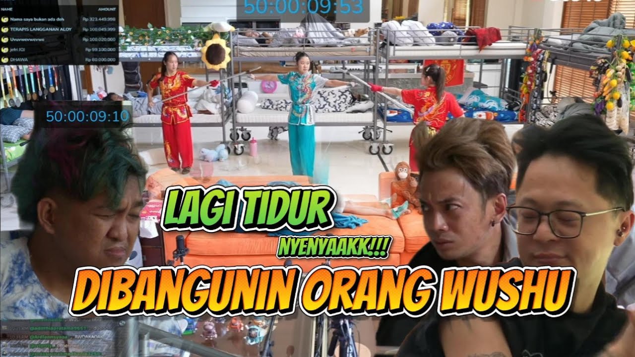 lagi tidur nyenyak malah dibangunin org Wushu wkwkkw 