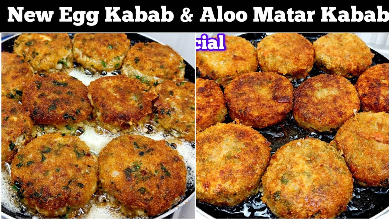  Aloo Matar Kabab & Egg Shami Kabab  (Ramzan Special) | make & Store Recipe |  Shami Kebab Recipe | 