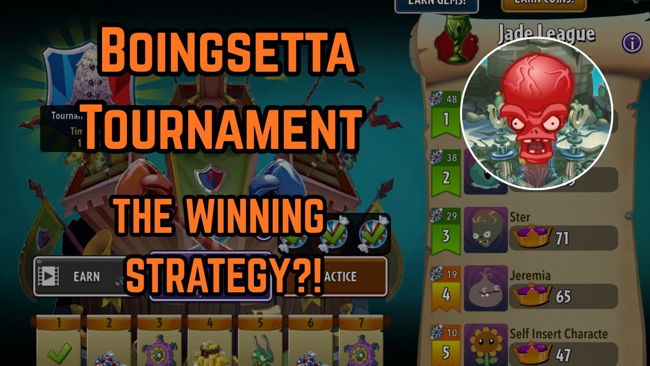 Plants vs Zombies 2 ARENA This week - Boingsetta Tournament. The Winning Strategy 
