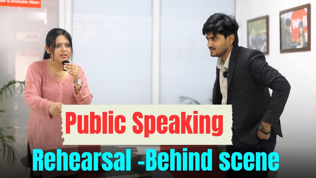 Behind the scene | Public speaking Training in Lucknow |Rehearsal |How to give Presentation on stage