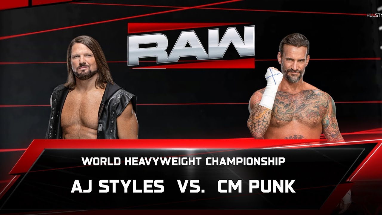 WWE 2k25 | Эй Джей Стайлз против Си Эм Панка за титул чемпиона мира в тяжелом весе