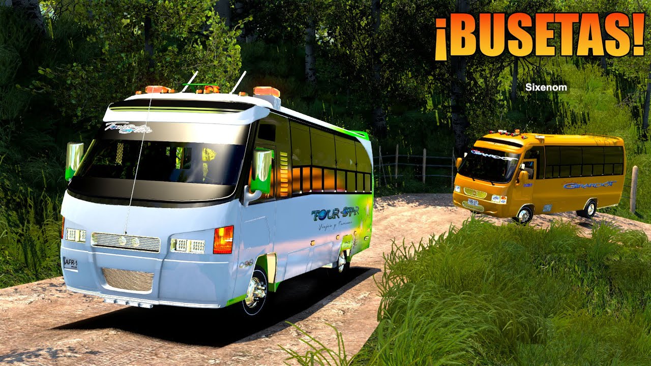 ¡BUSETAS ATREVESANDO TROCHAS DE COLOMBIA! | American Truck Simulator