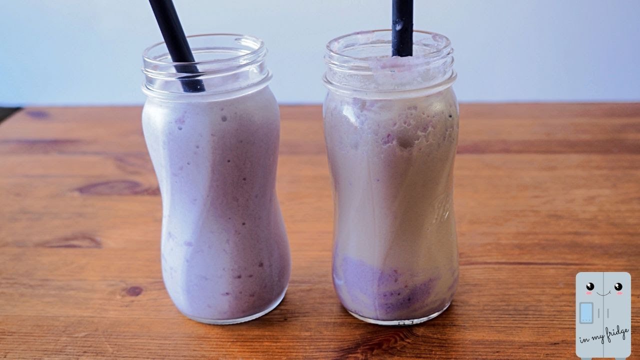 Making Taro Slush and Taro Milk Tea at Home