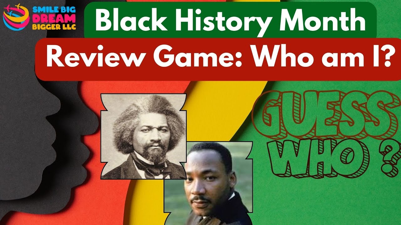 Black History Month| Youth Guess Who Game|No Prep| Trivia Quiz| ESL Classroom|#blackhistorymonth