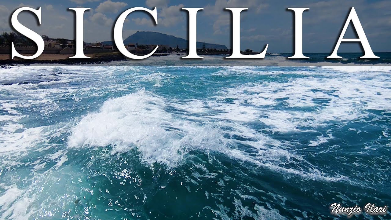 INCREDIBILE E AFFASCINANTE MARE TEMPESTOSO SICILIA - Amazing stormy Sicilian sea.