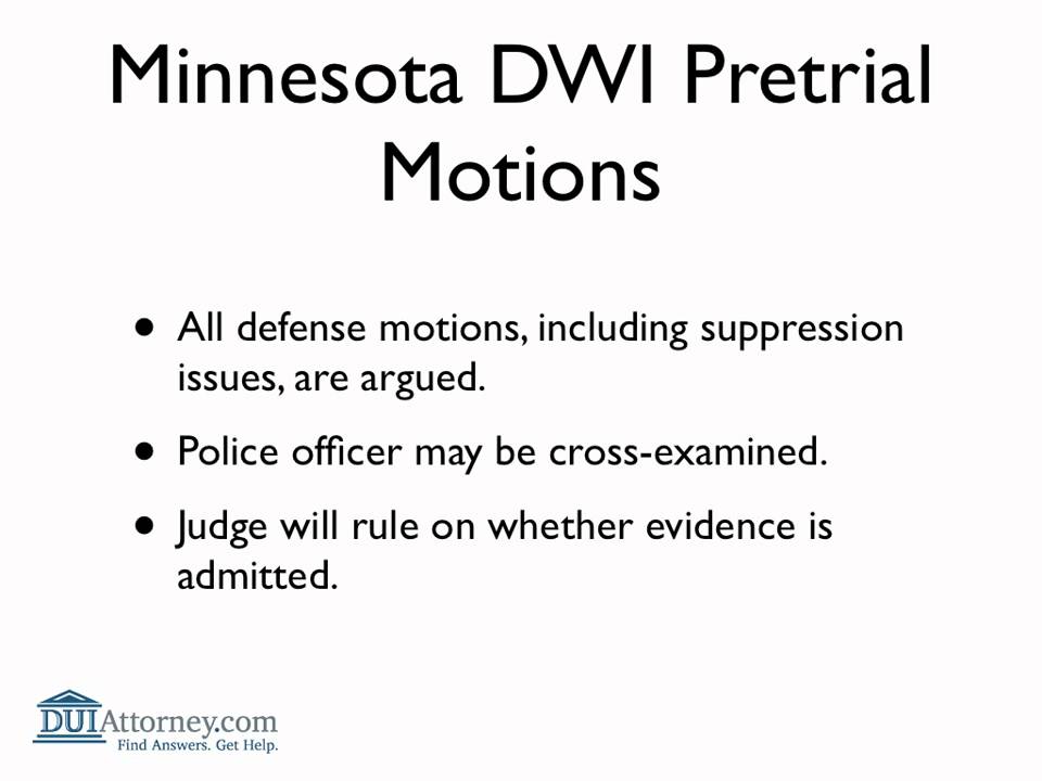 Minnesota DWI Court Process Explained