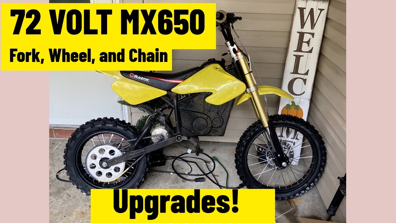 Best Razor MX650 Fork, Wheel and Chain Upgrades