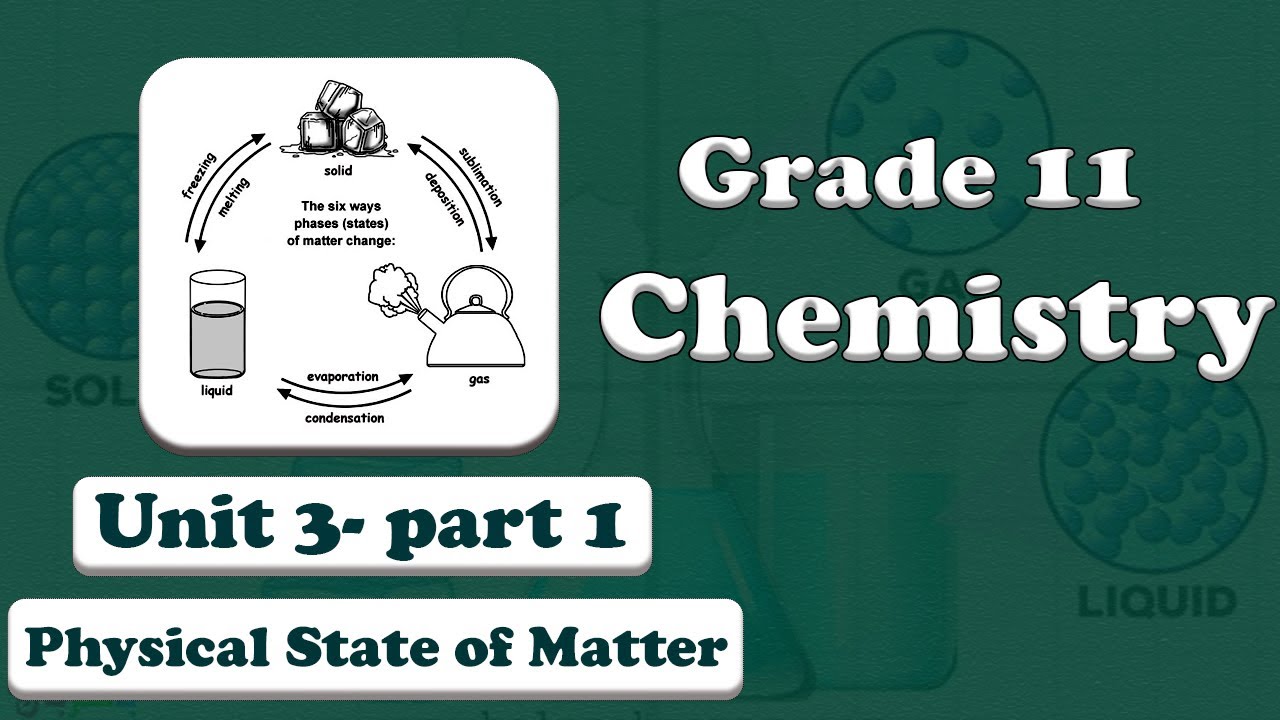 Grade 11 chemistry Unit 3 Physical State of Matter part 1