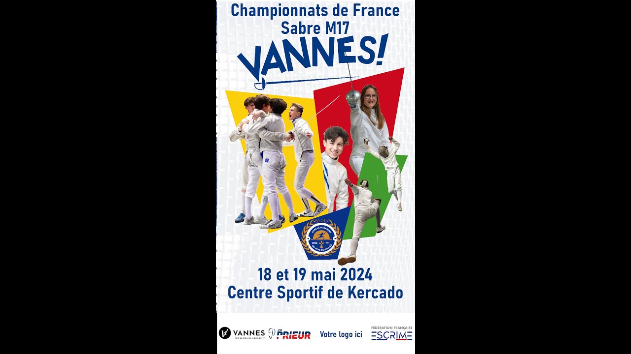 Championnats de France M17 2024 - Sabre - Vannes - Piste 1 Prieur