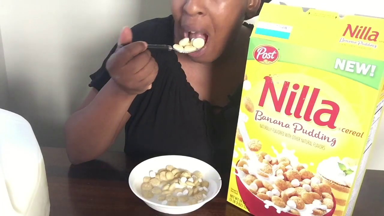 Nilla Banana 🍌 Pudding Cereal 🥣 ASMR Eating Show/Smacking Sounds Lit Asf👅