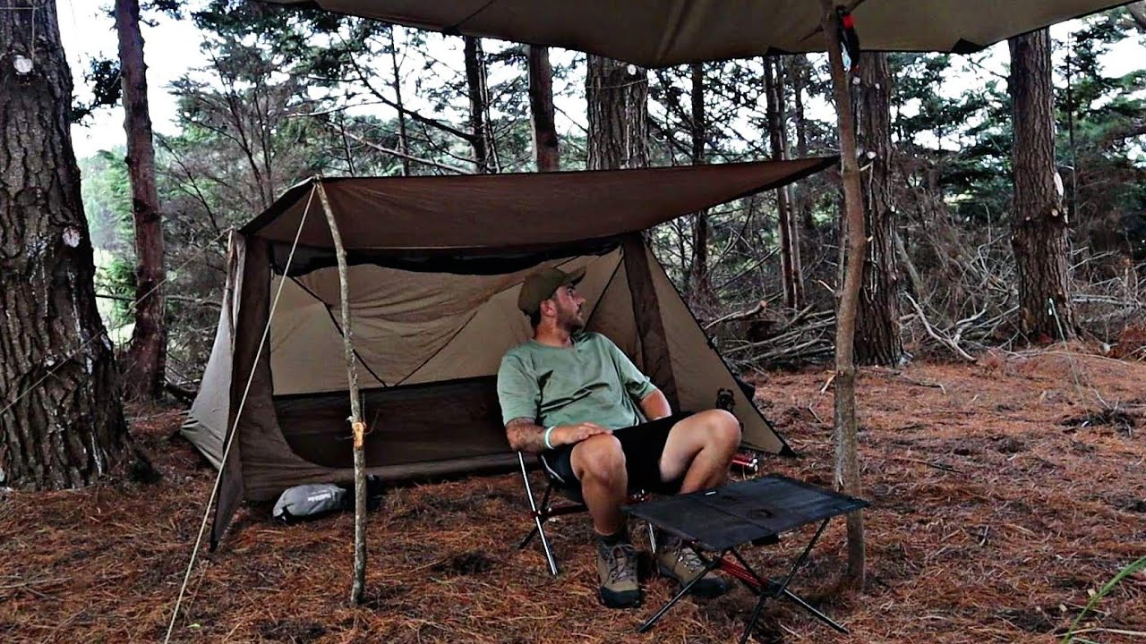 Tent CAMPING in Rain Forest